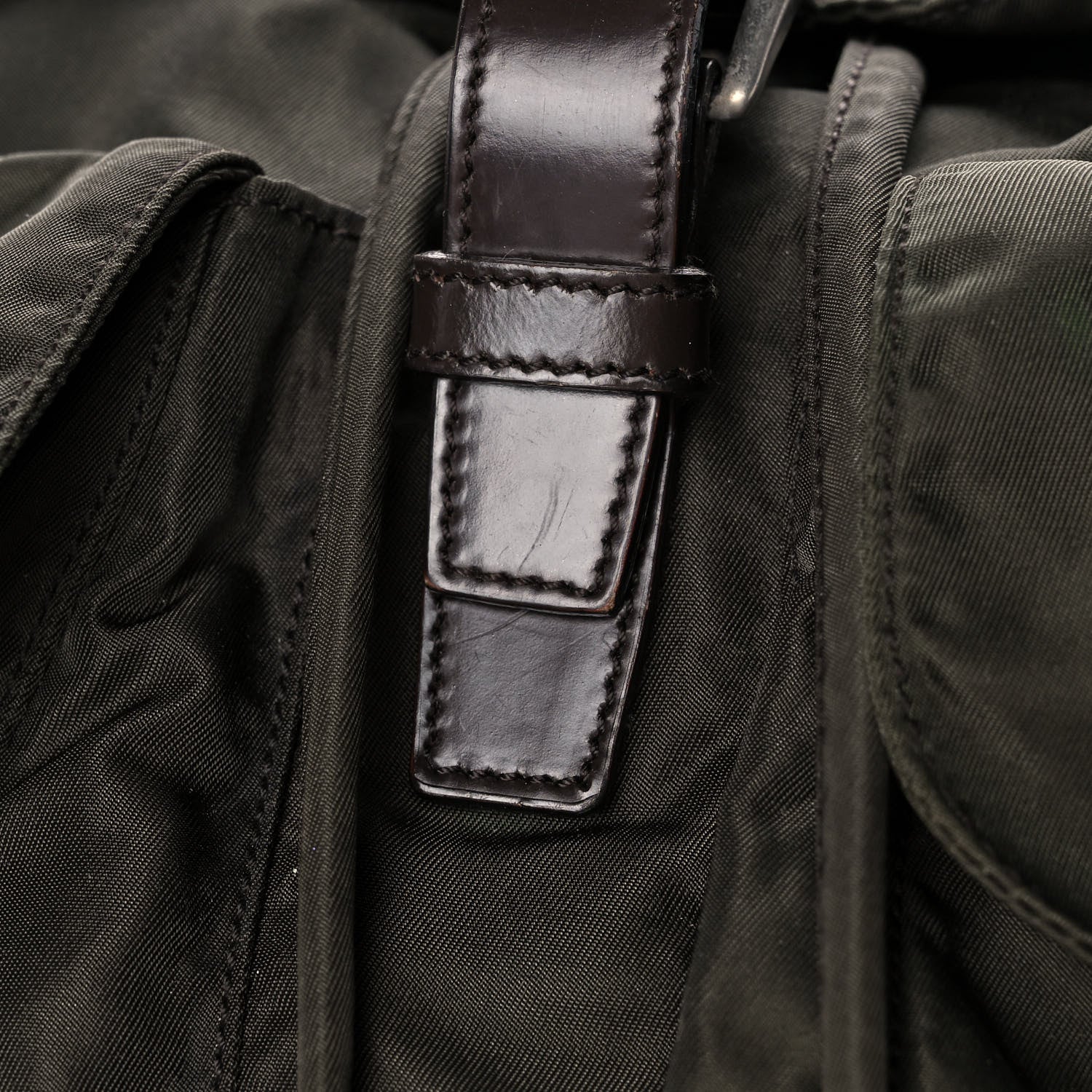 Prada Nylon Vela Medium Backpack Mimetico 11 of 11
