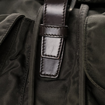 Prada Nylon Vela Medium Backpack Mimetico 11 of 11