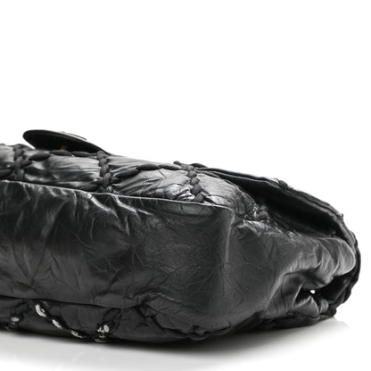 Chanel Calfskin Ultra Stitch Oversize Flap Black 11 of 12
