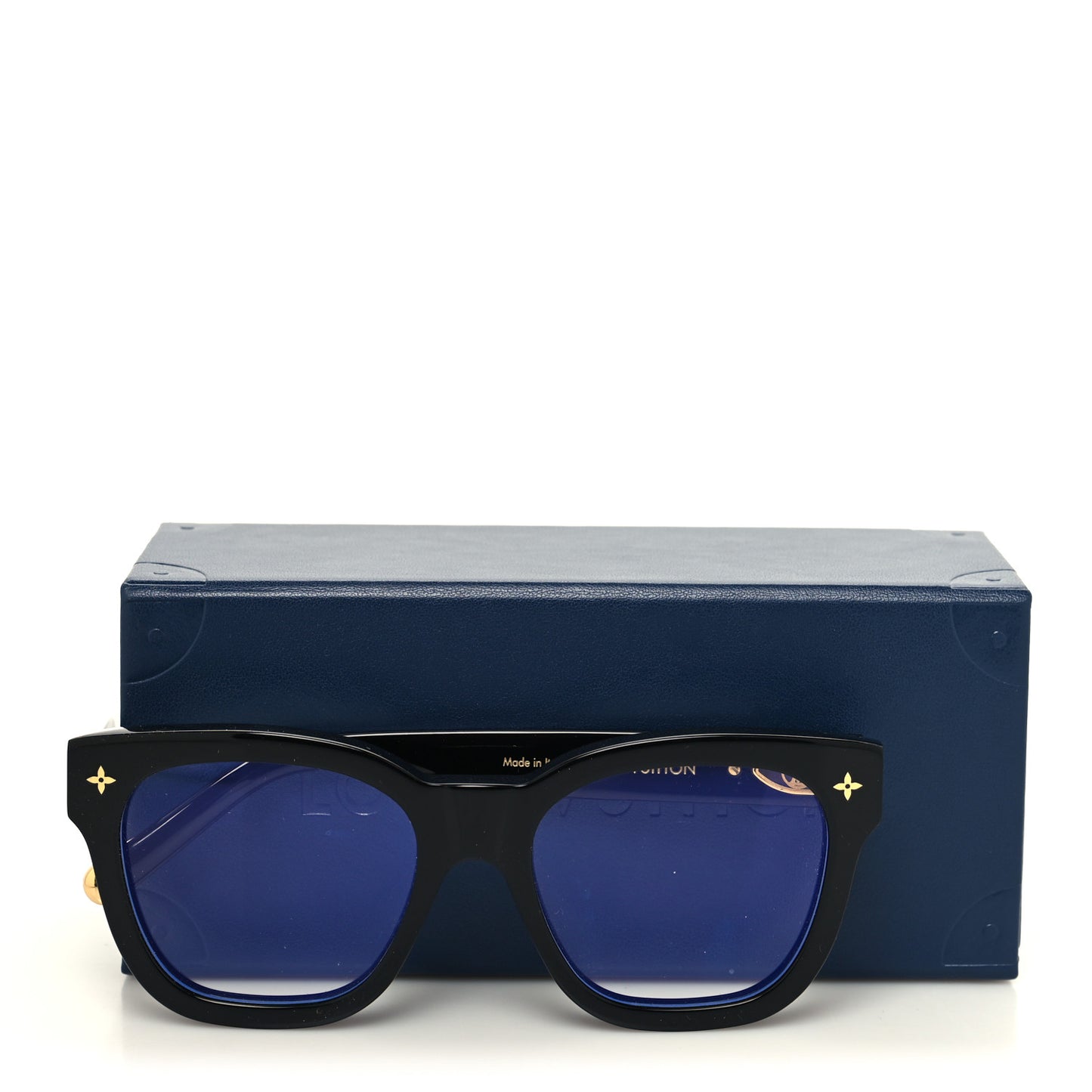 Acetate My Monogram Anti-Blue Light Sunglasses Z1633W Black