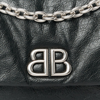 Balenciaga Arena Calfskin Mini Monaco Chain Shoulder Bag Black 8 of 10