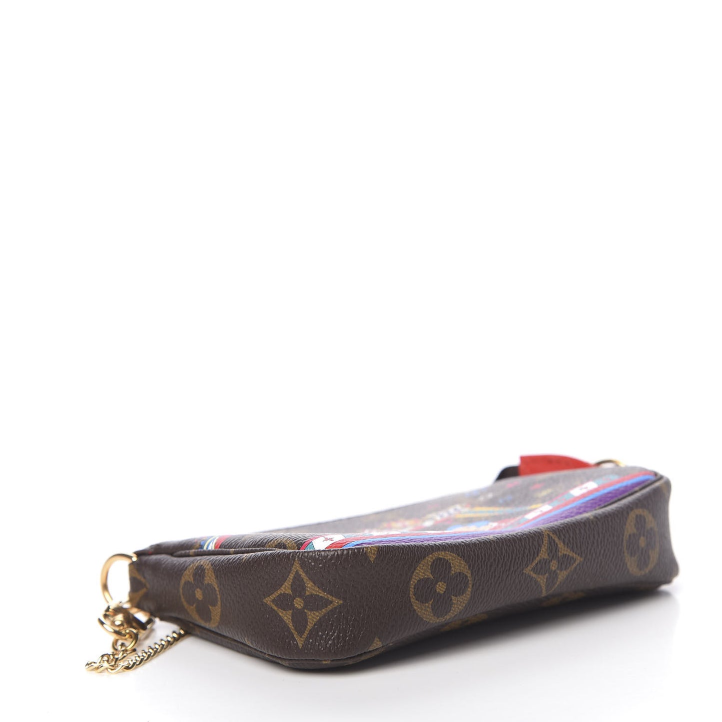 Monogram 2020 Christmas Animation Bumper Cars Mini Pochette Accessories Coquelicot