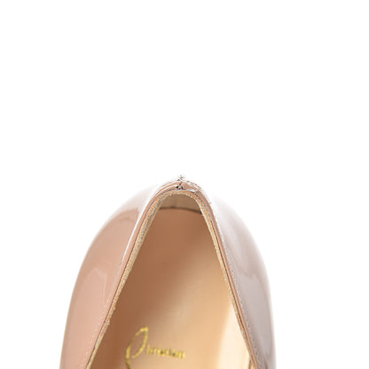 Christian Louboutin Patent Mater Claude 85 Platform Pumps 36.5 Nude 10 of 12
