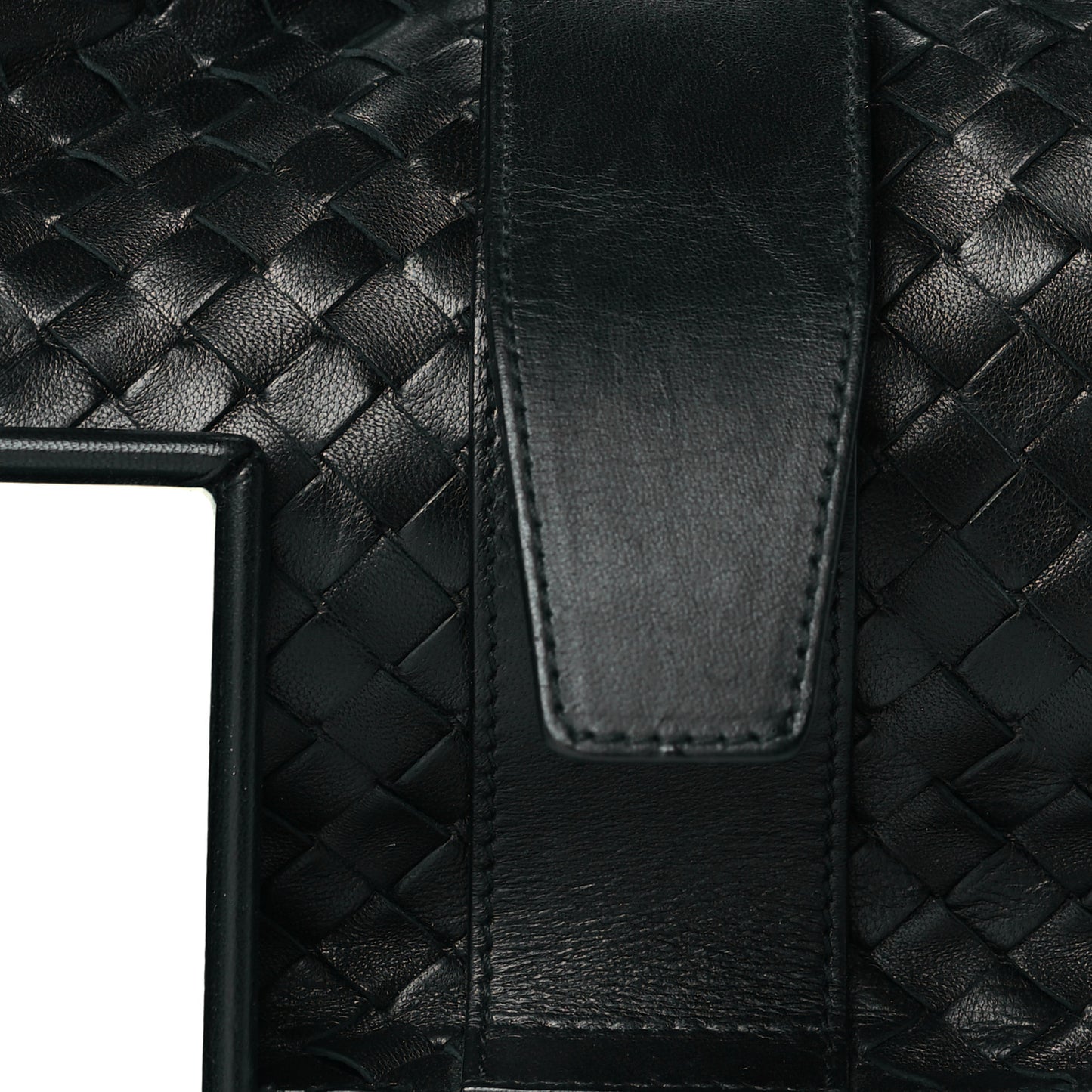 Nappa Intrecciato Shoulder Bag Black