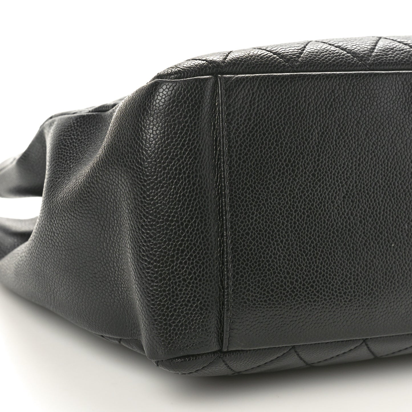 Caviar Quilted Grand Shopping Tote GST Black