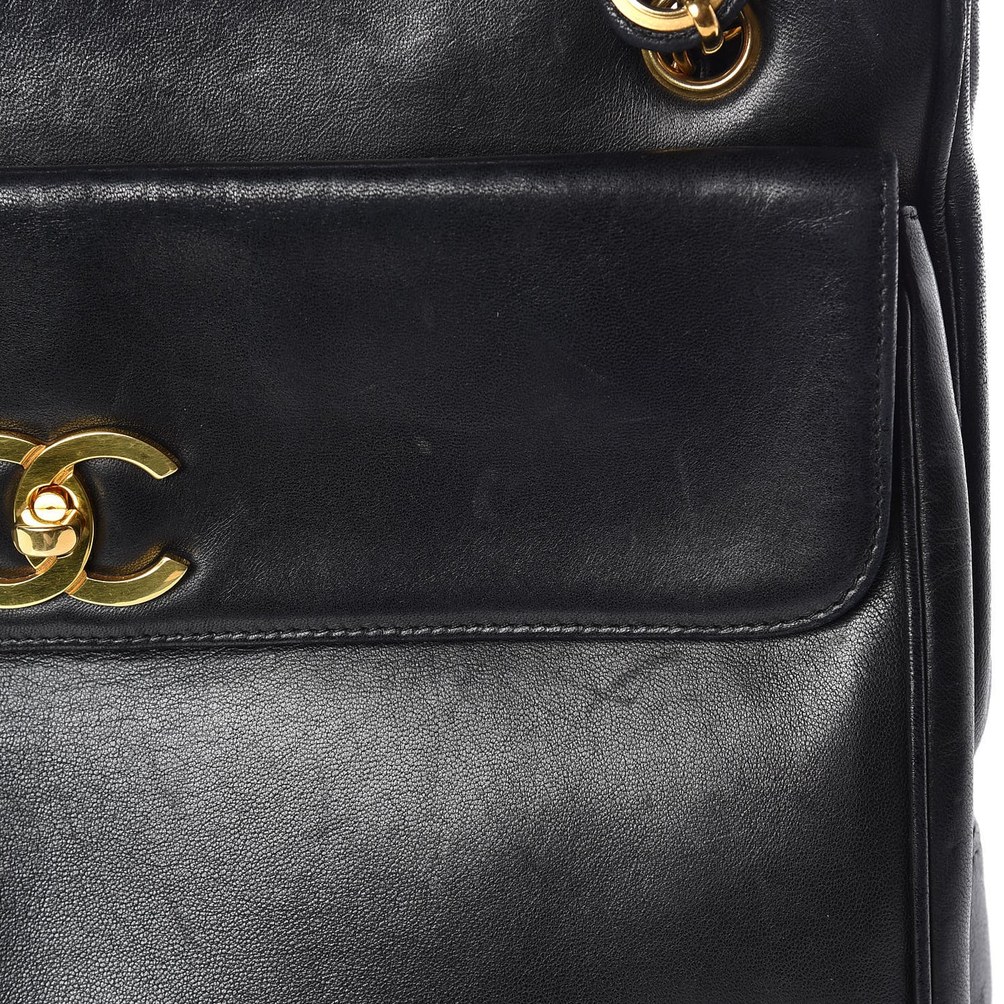 Lambskin CC Shoulder Bag Black