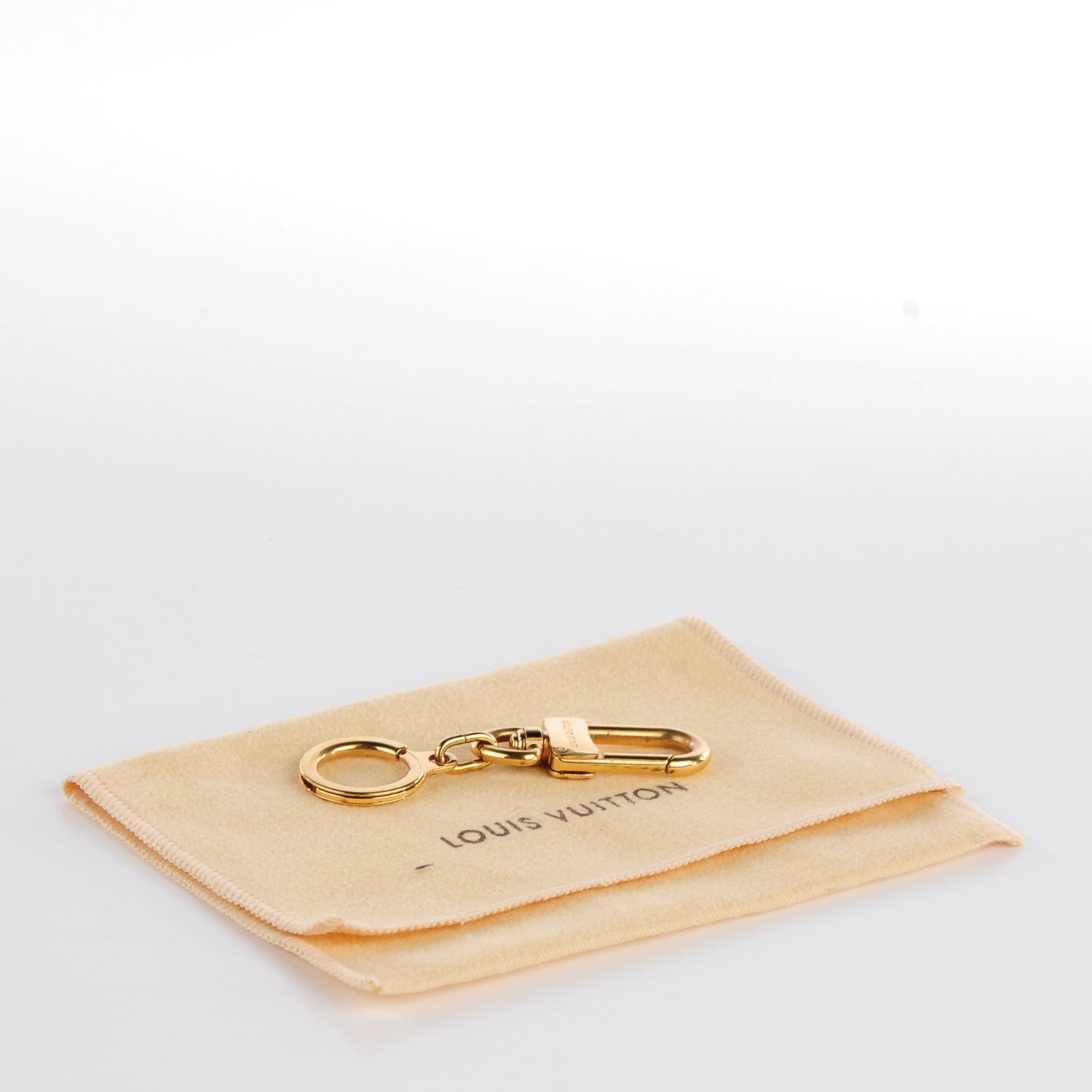Louis Vuitton Pochette Extender Key Ring Gold 3 of 5