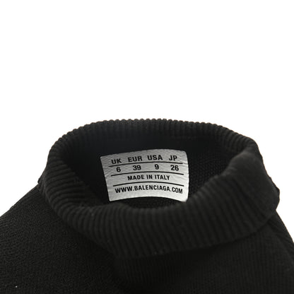 Balenciaga Neoprene Knit Womens Speed Clear Sole Sneakers 39 Black Yellow Fluo 8 of 11
