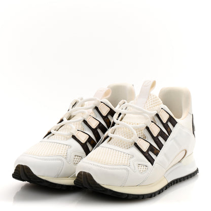 Louis Vuitton Calfskin Monogram Mesh Run Away Sneakers 37.5 White 4 of 10