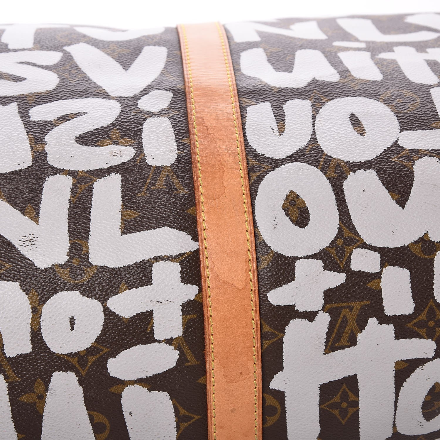 Louis Vuitton Graffiti Keepall 50 Silver 9 of 10