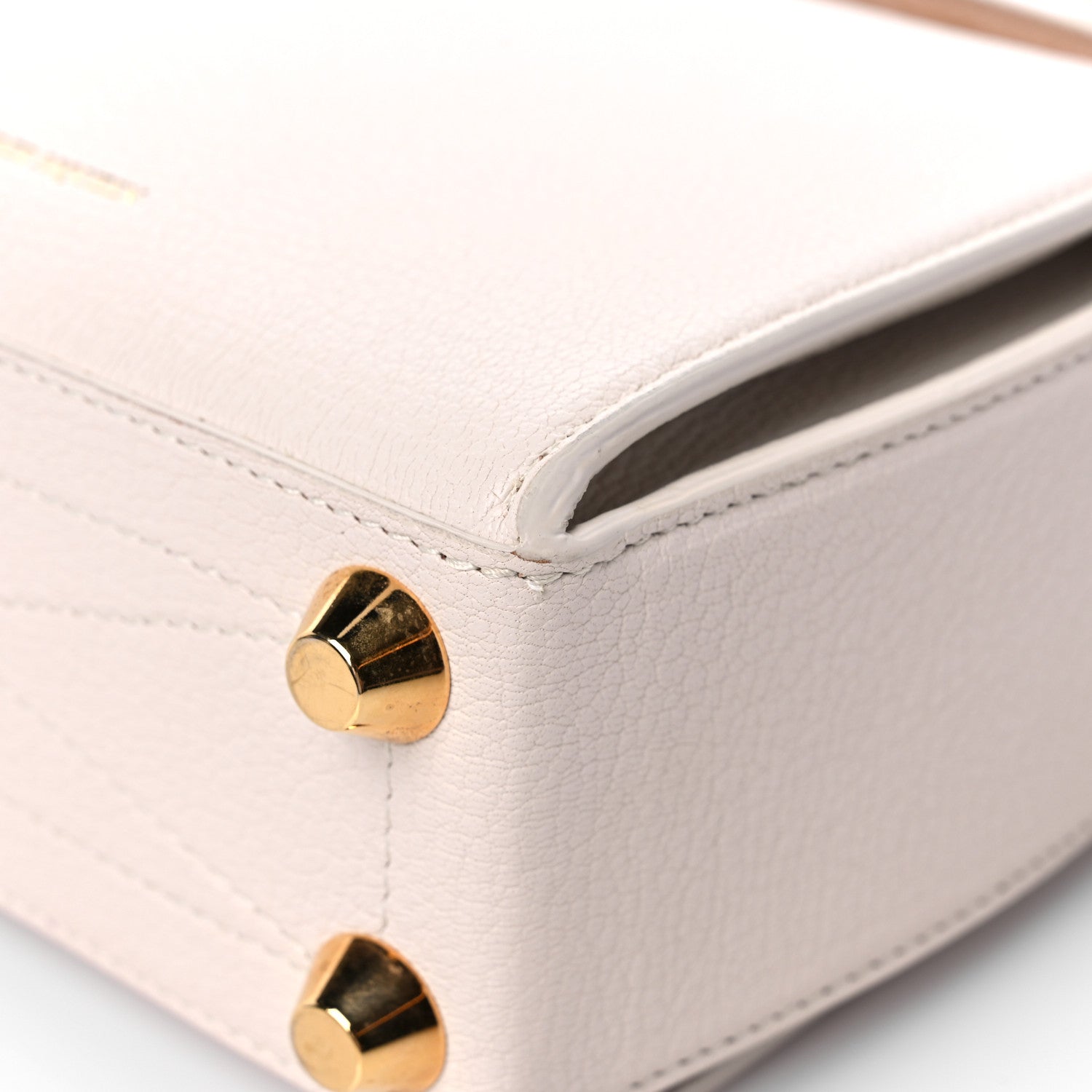 Alexander McQueen Silky Amish Grain Calfskin Box Shoulder Bag 19 Off White 8 of 14