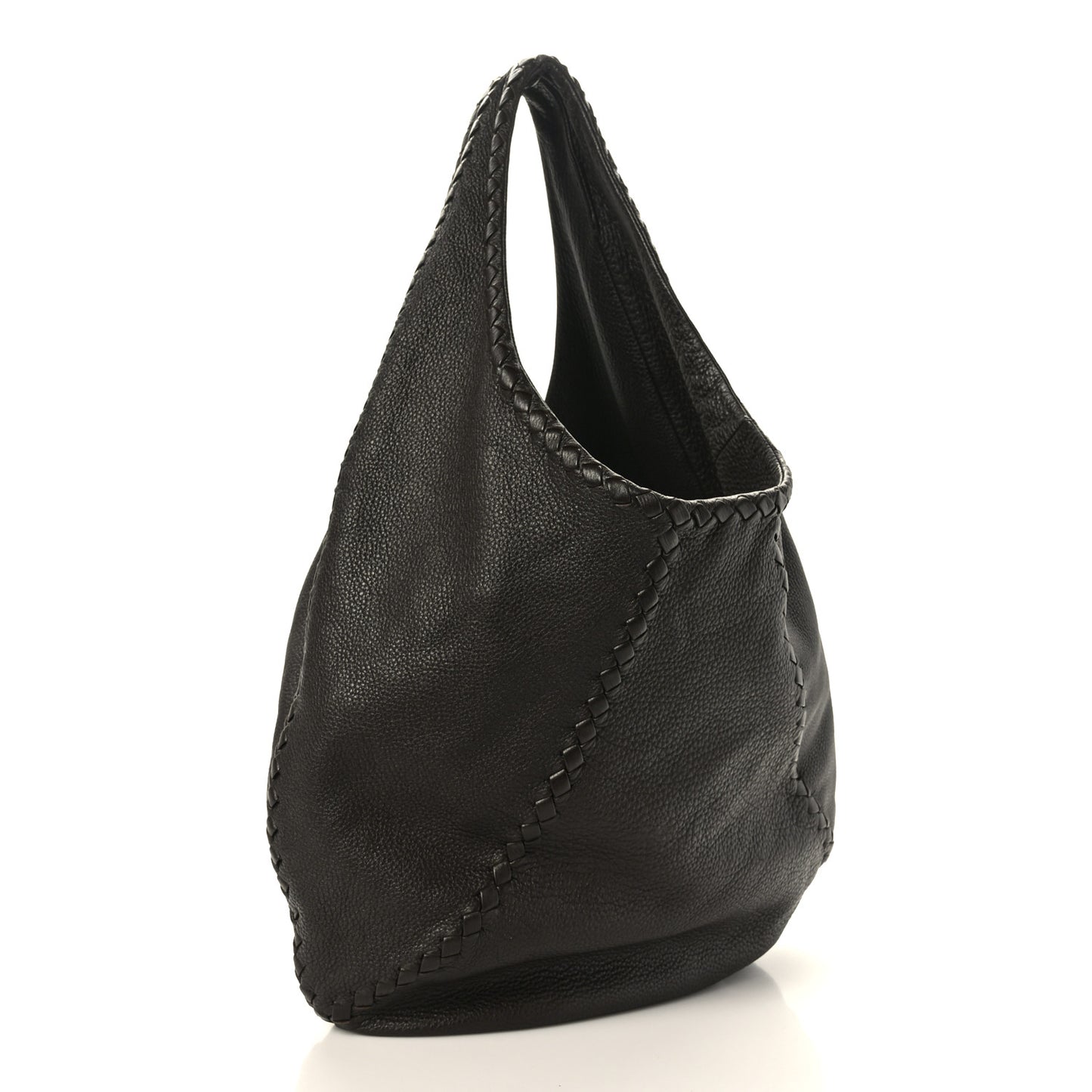Cervo Deerskin Large Hobo Ebano