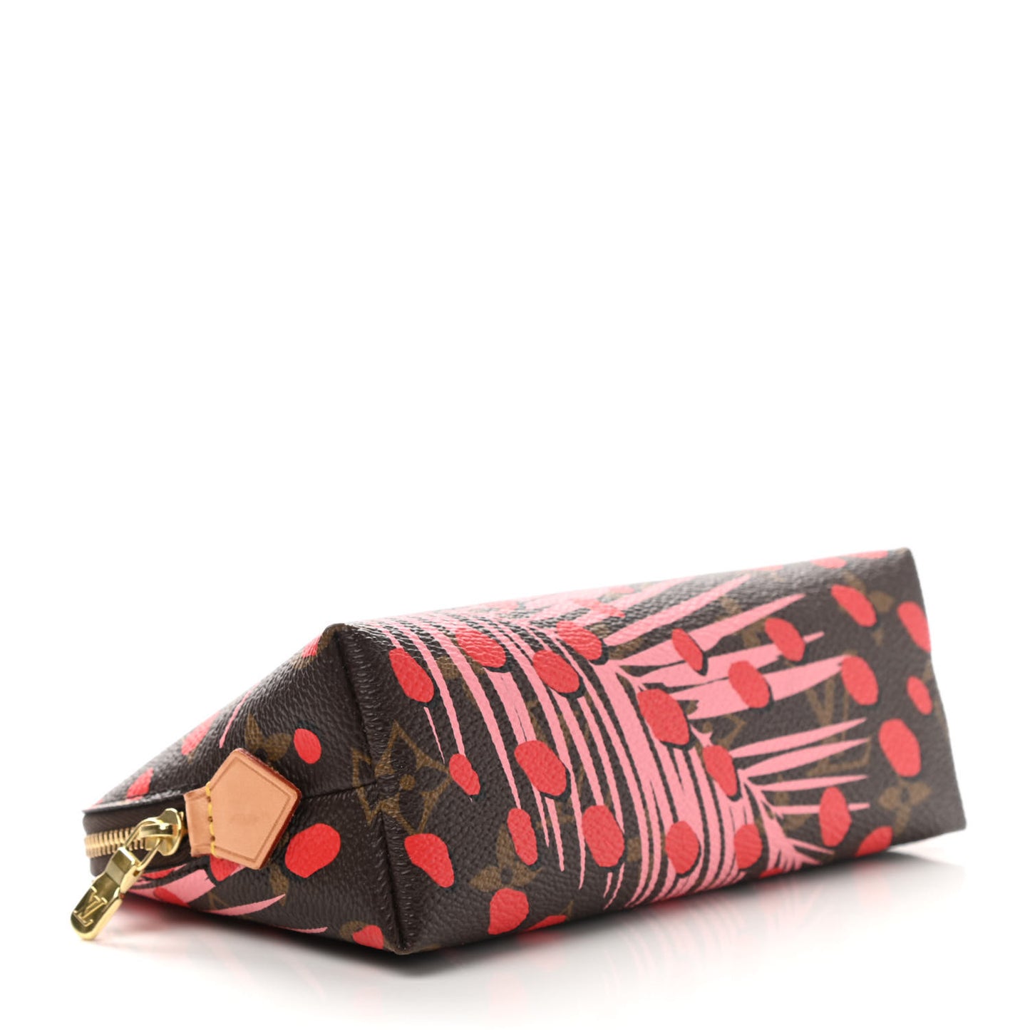 Monogram Jungle Dots Cosmetic Pouch Sugar Pink Poppy