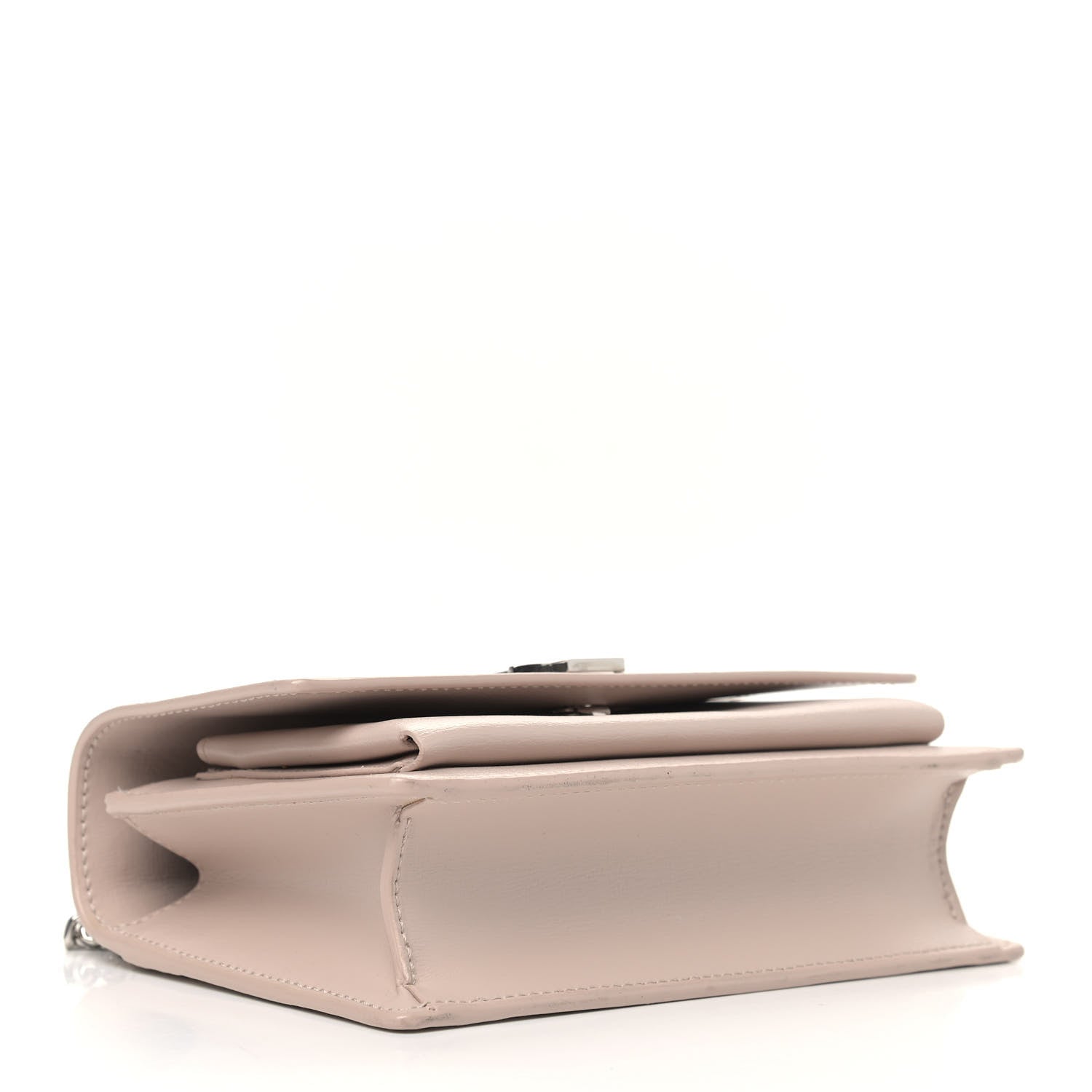 Saint Laurent Calfskin Monogram Sunset Chain Wallet Light Pink 3 of 10