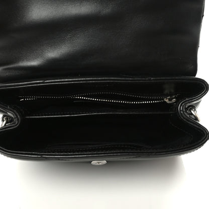 Saint Laurent Calfskin Y Quilted Monogram Toy Loulou Crossbody Bag Black 7 of 9