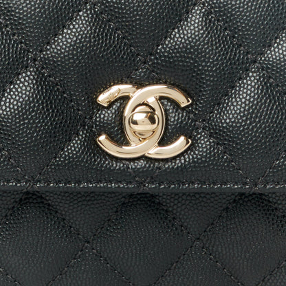 Chanel Caviar Quilted Mini Coco Handle Flap Black 9 of 12