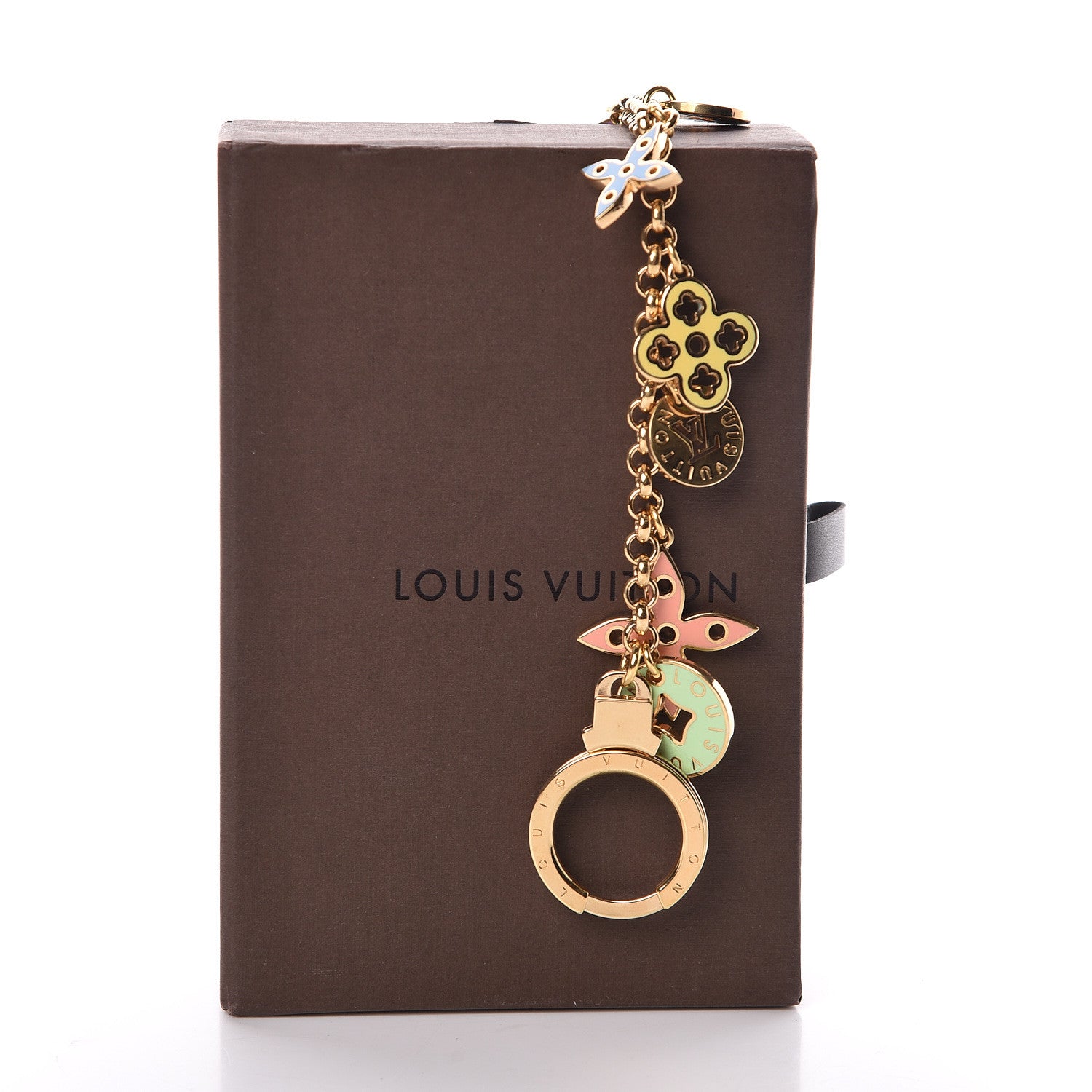 Louis Vuitton Enamel Looping Key Chain Bag Charm Multicolor 3 of 3