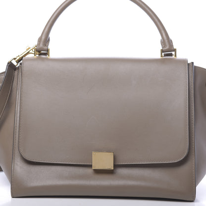 Celine Smooth Calfskin Medium Trapeze Souris 8 of 12