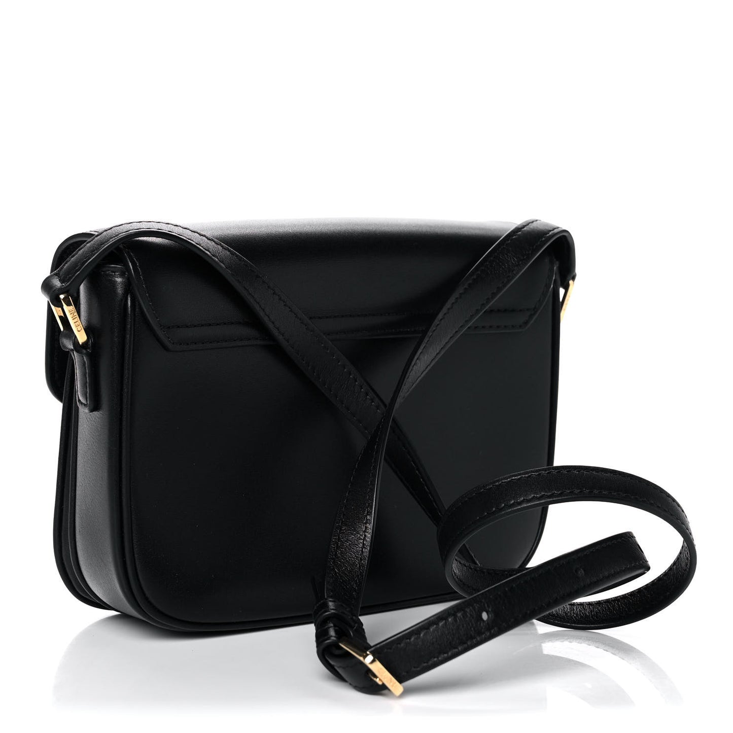 Shiny Calfskin Small Pampille C Bag Black