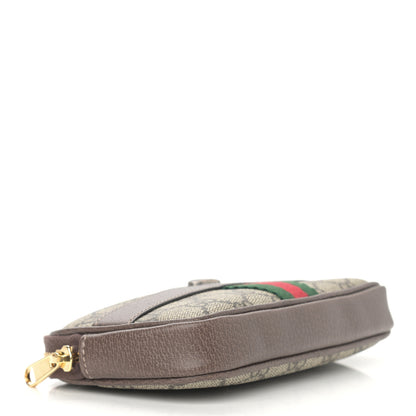 Gucci GG Supreme Monogram Web Ophidia Belted iPhone Case 85 34 Dark Brown 4 of 11