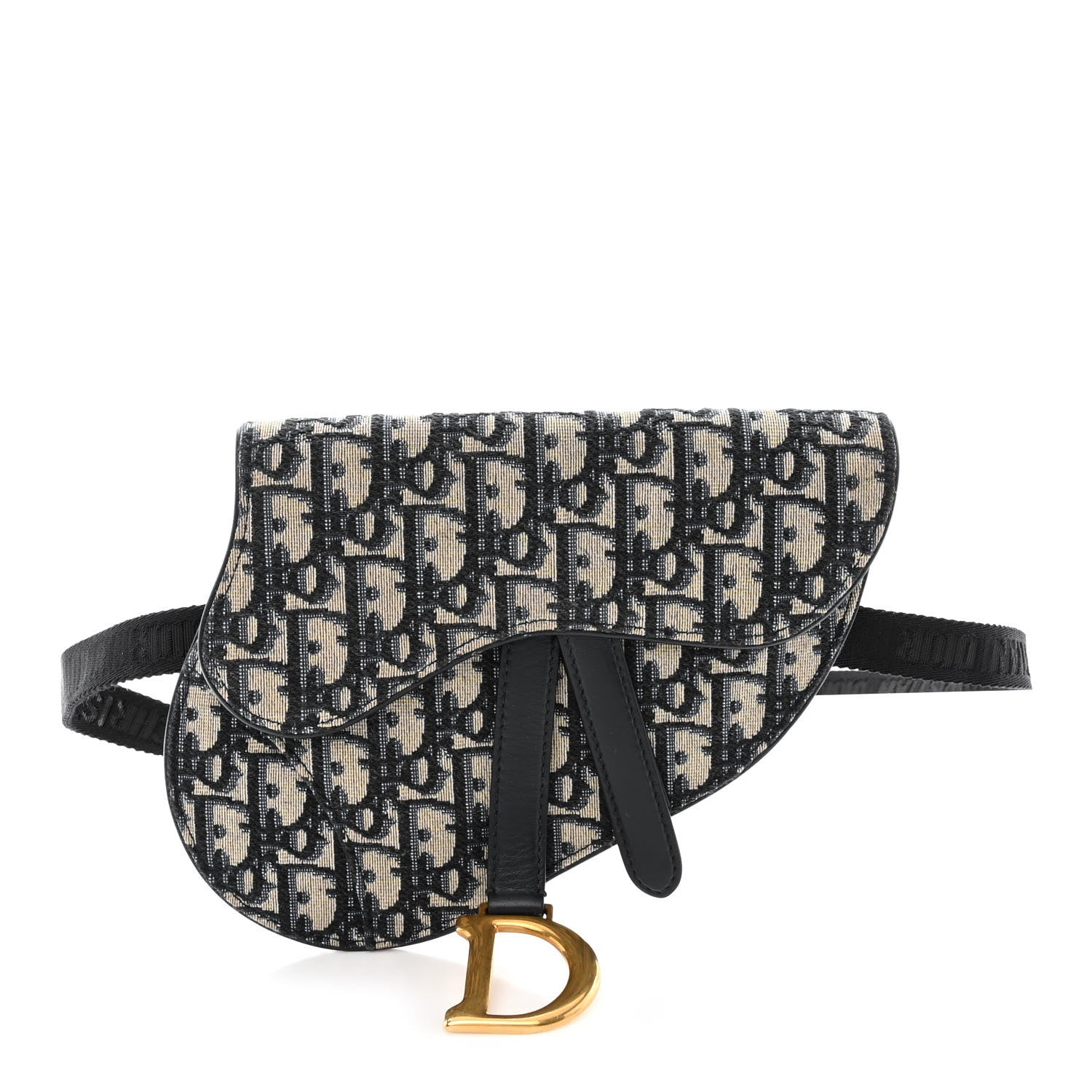 Christian Dior Oblique Saddle Belt Pouch Blue 1 of 11