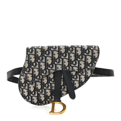 Christian Dior Oblique Saddle Belt Pouch Blue 1 of 11