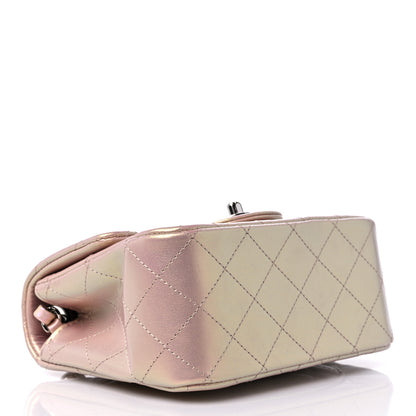 Chanel Iridescent Calfskin Quilted Mini Square Flap Pink 4 of 10