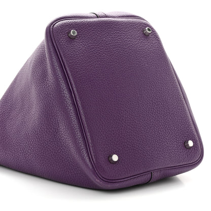 Hermes Taurillon Clemence Picotin Lock 22 MM Ultraviolet 9 of 12