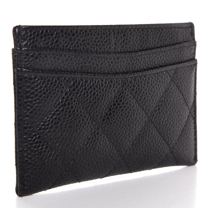 Chanel Caviar Quilted Card Holder Black 3 of 9