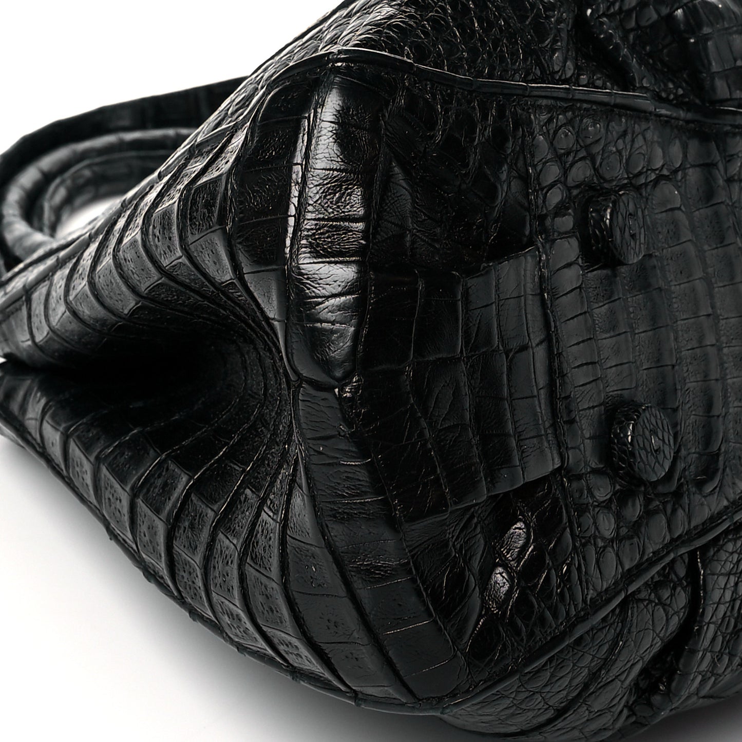 Crocodile Top Handle Stachel Black