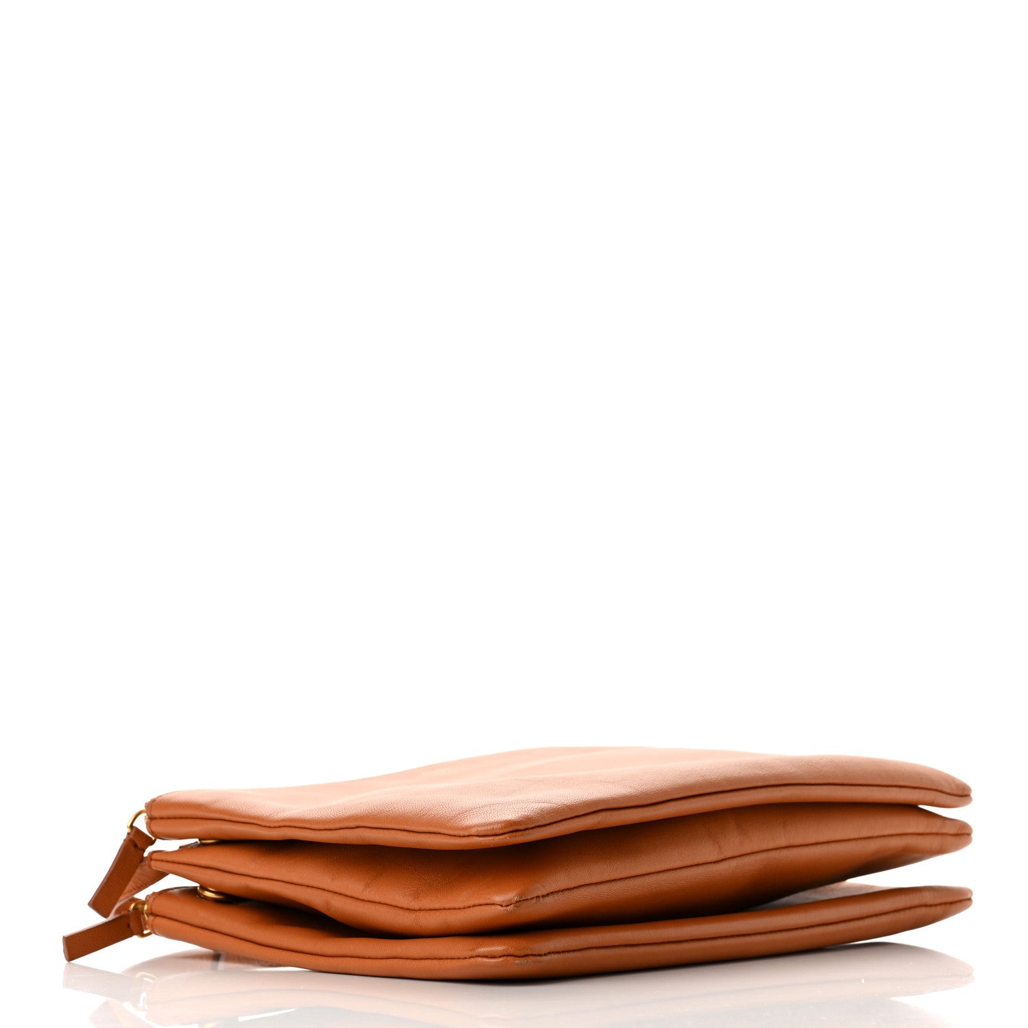 Celine Lambskin Large Trio Crossbody Bag Light Copper 4 of 10