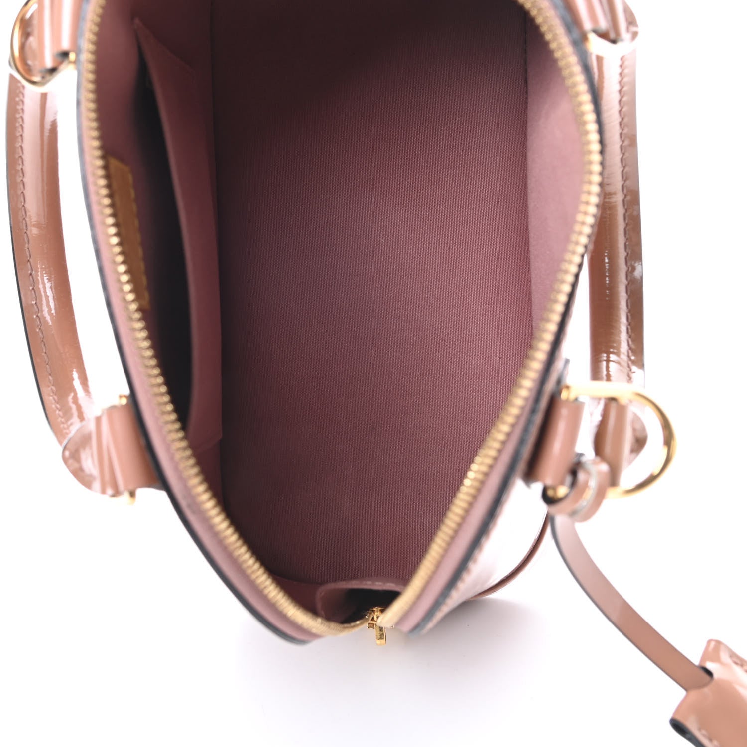 Louis Vuitton Vernis Alma BB Rose Velours 5 of 10
