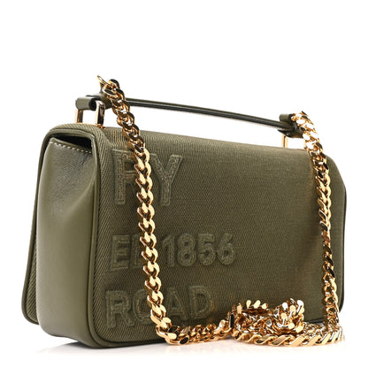 Burberry Canvas Horseferry Print Small Lola Bag Dark Fern Green 3 of 11