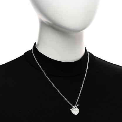 Tiffany Sterling Silver Small Return to Tiffany Lovestruck Pendant Necklace 2 of 4