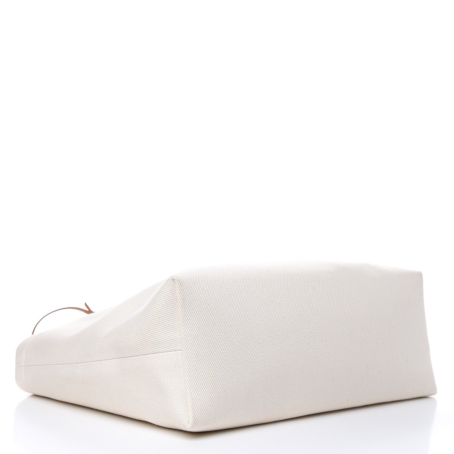Celine Canvas Calfskin Horizontal Cabas Natural Tan 4 of 10