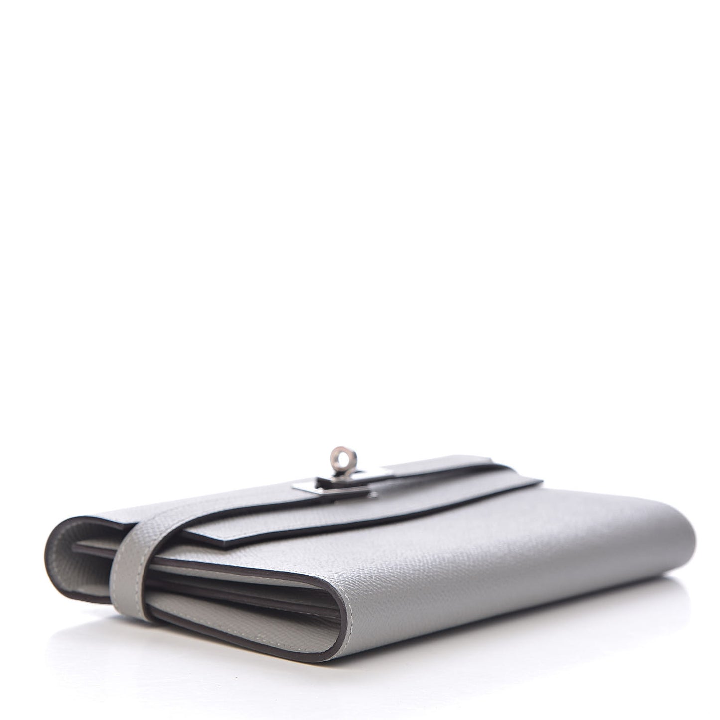 Epsom Kelly Longue Wallet Gris Mouette
