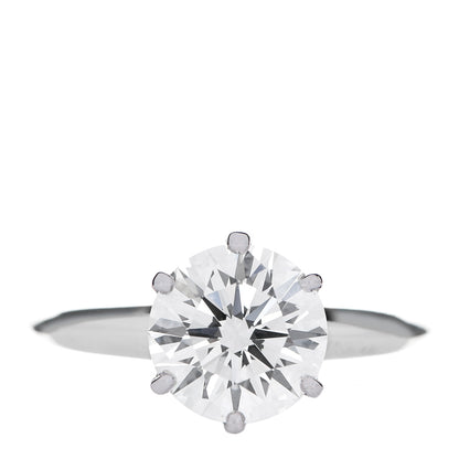 Tiffany Platinum Diamond 1.95ct Solitaire Engagement Ring 50 5.5 1 of 7
