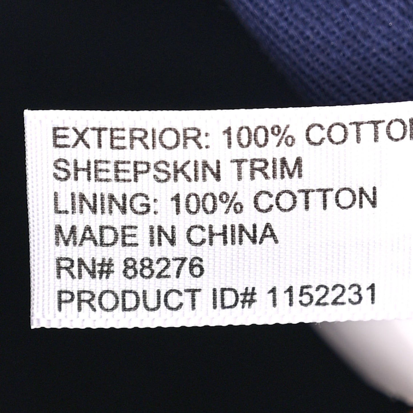 X UGG Denim Shearling Medium Shopping Bag Raw Denim