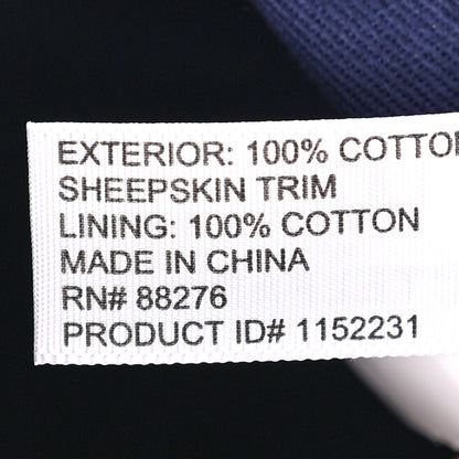 Telfar X UGG Denim Shearling Medium Shopping Bag Raw Denim 8 of 11