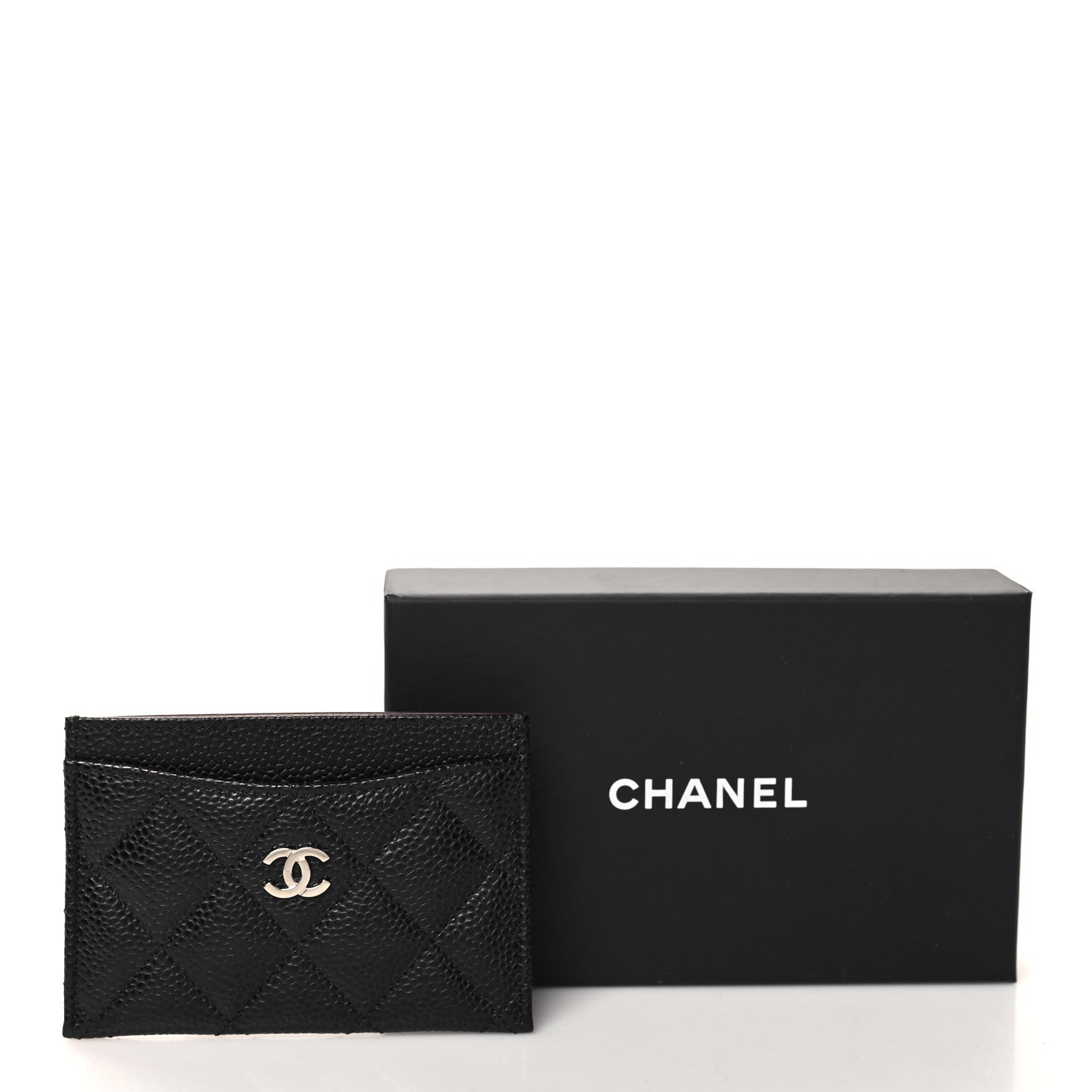 Chanel Caviar Quilted Card Holder Black 9 of 9