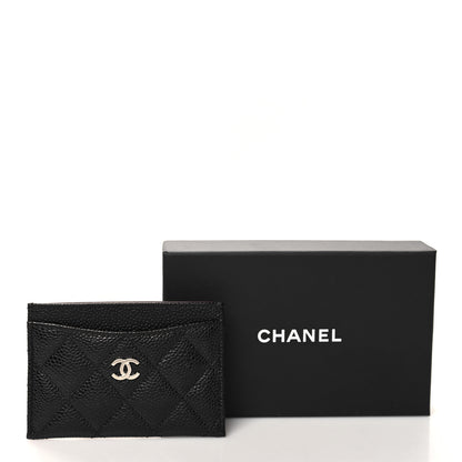 Chanel Caviar Quilted Card Holder Black 9 of 9