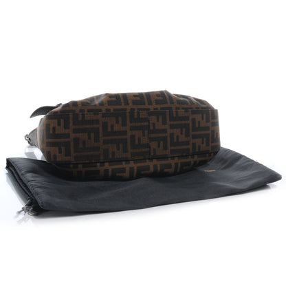 Fendi Zucca B Bis Flap Bag Tobacco Castagna 4 of 7