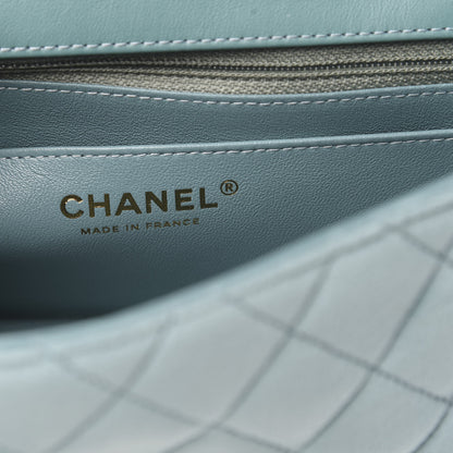Chanel Velvet Quilted Mini 2.55 Reissue Flap Light Blue 6 of 10