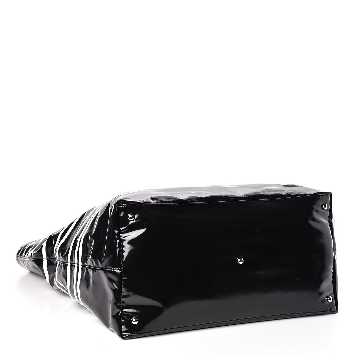 Chanel Vinyl Large La Pausa Bay Shopping Bag Black 4 of 10