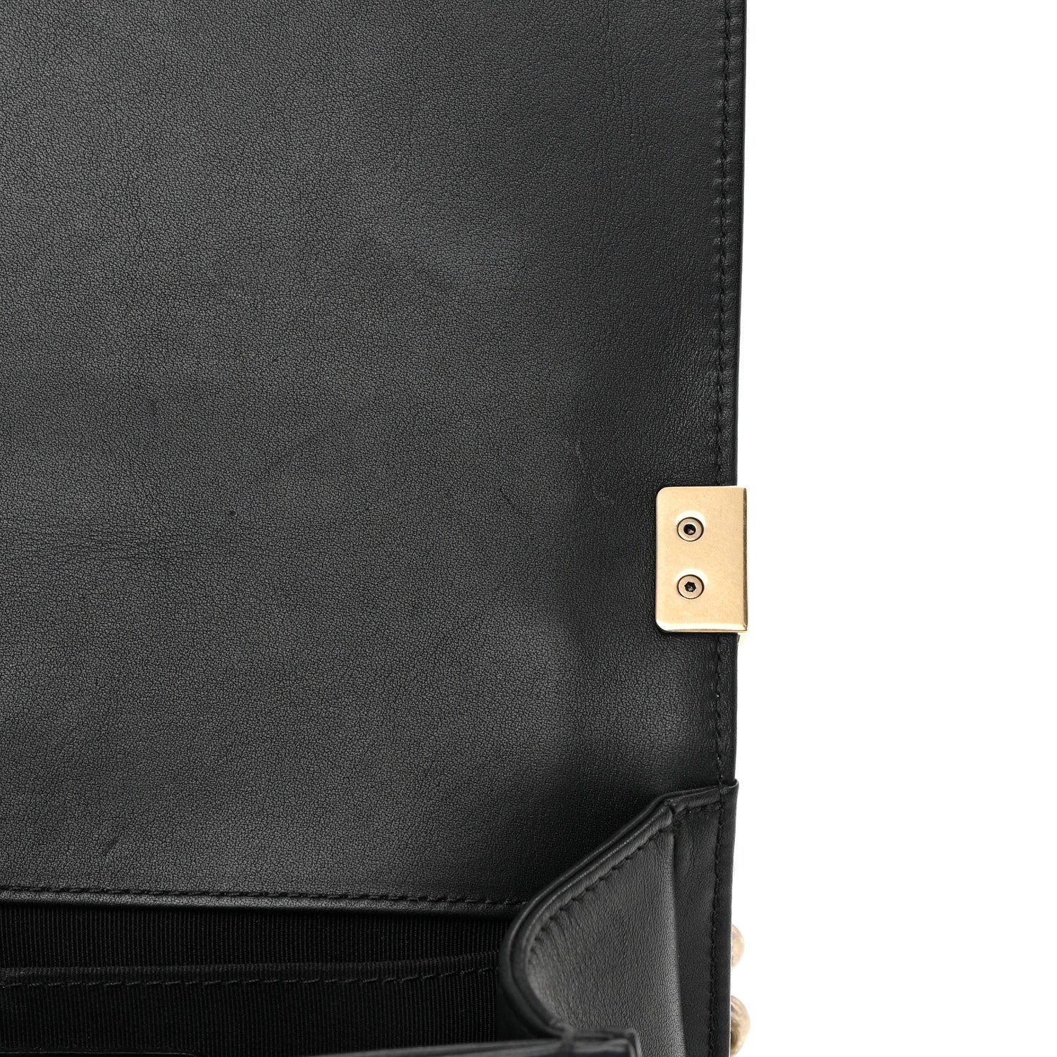 Chanel Metallic Calfskin Pleated Small Boy In Rome Flap Black Gold 12 of 16