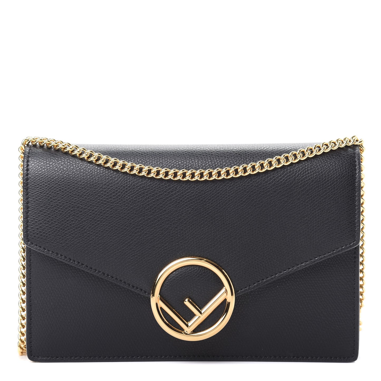 Vitello Cruise F is Fendi Medium Envelope Wallet on Chain Black