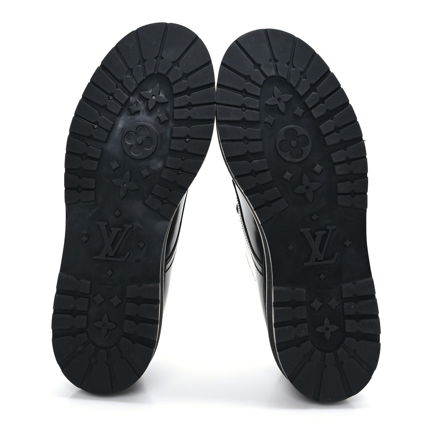 Reverse Monogram Eclipse Glaze Mens LV Club Loafers 9 Black