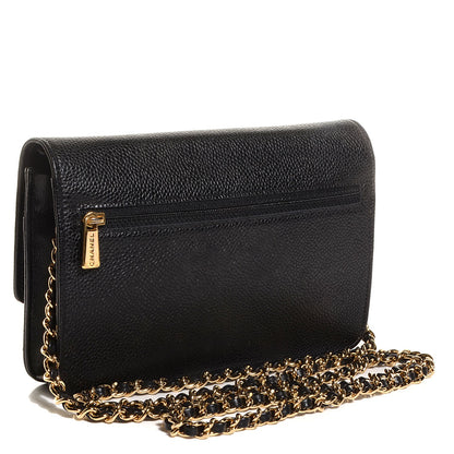 Chanel Caviar Timeless CC Wallet on Chain WOC Black 3 of 9