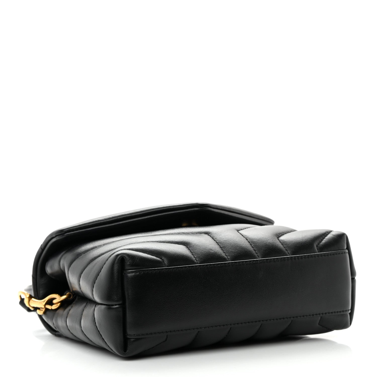 Saint Laurent Calfskin Y Quilted Monogram Toy Loulou Crossbody Bag Black 4 of 15
