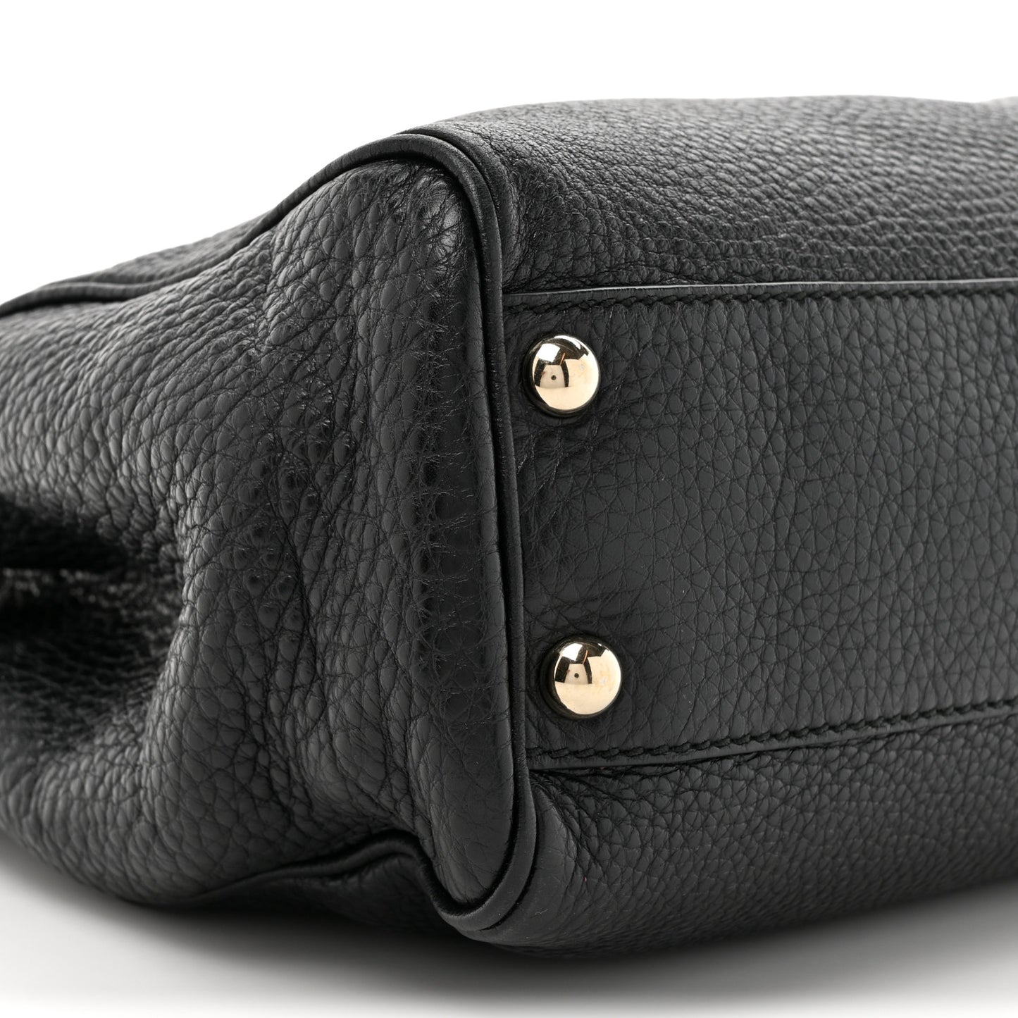 Cellarius Calfskin Mini Bamboo Shopper Tote Black